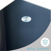 Living Room Rec Coffee Table, Tea Table Suitable For Waiting Room, Modern Side Coffee Table With Wooden Leg, Glass Tabletop