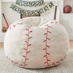 Sports Baseball Bean Bag Chair - Giant Bean Bag Chairs for Adults and Kids - Oversized Bean Bag Sofa Couch with Filler