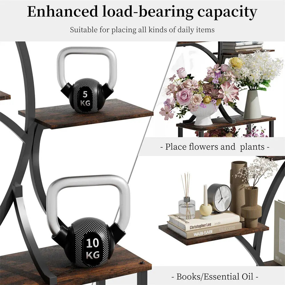 Heavy Duty Display Rack Plant Stand Corner Flower Holder for Living Room, Patio