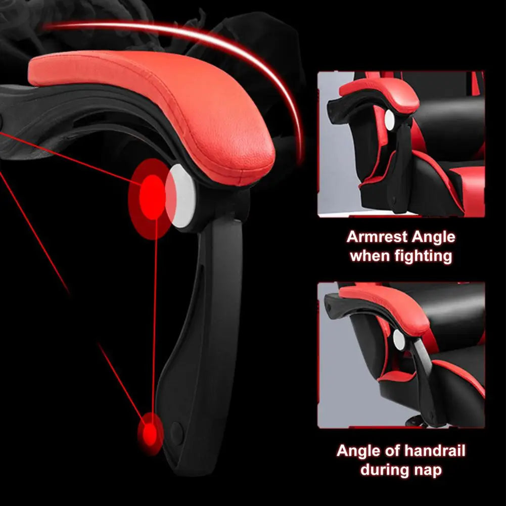 Gaming Chair with Bluetooth-compatible Speakers and RGB LED Lights, Ergonomic Massage Computer Gaming Chair with Lumbar Support