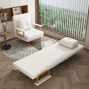 FurnishSpot™ 3-In-1 Folding Sofa Bed with Adjustable Backrest & Pillow