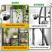 7 Tiered Tall Plant Stand Ladder Plant Rack Storage Shelf for Patio Garden Balcony Living Room