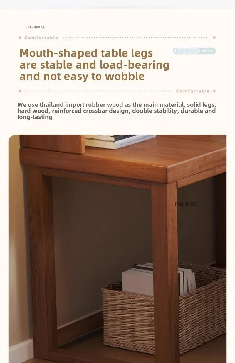 European Solid Wood Corner Computer Desks Home Desktop Computer Table L-shaped Long Writing Desks Double E-sports Gaming Table D