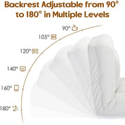 Bean Bag Chairs for Adults, High Density Sponge Bean Bag Sofa with Waist Support, Soft Lazy Floor Sofa for Living Room, Reading