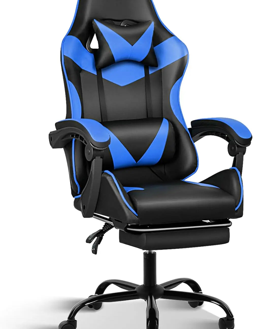 Ergonomic Racing Style Height Adjustable & 90°-135° Tilt Function Gaming Chair with Footrest