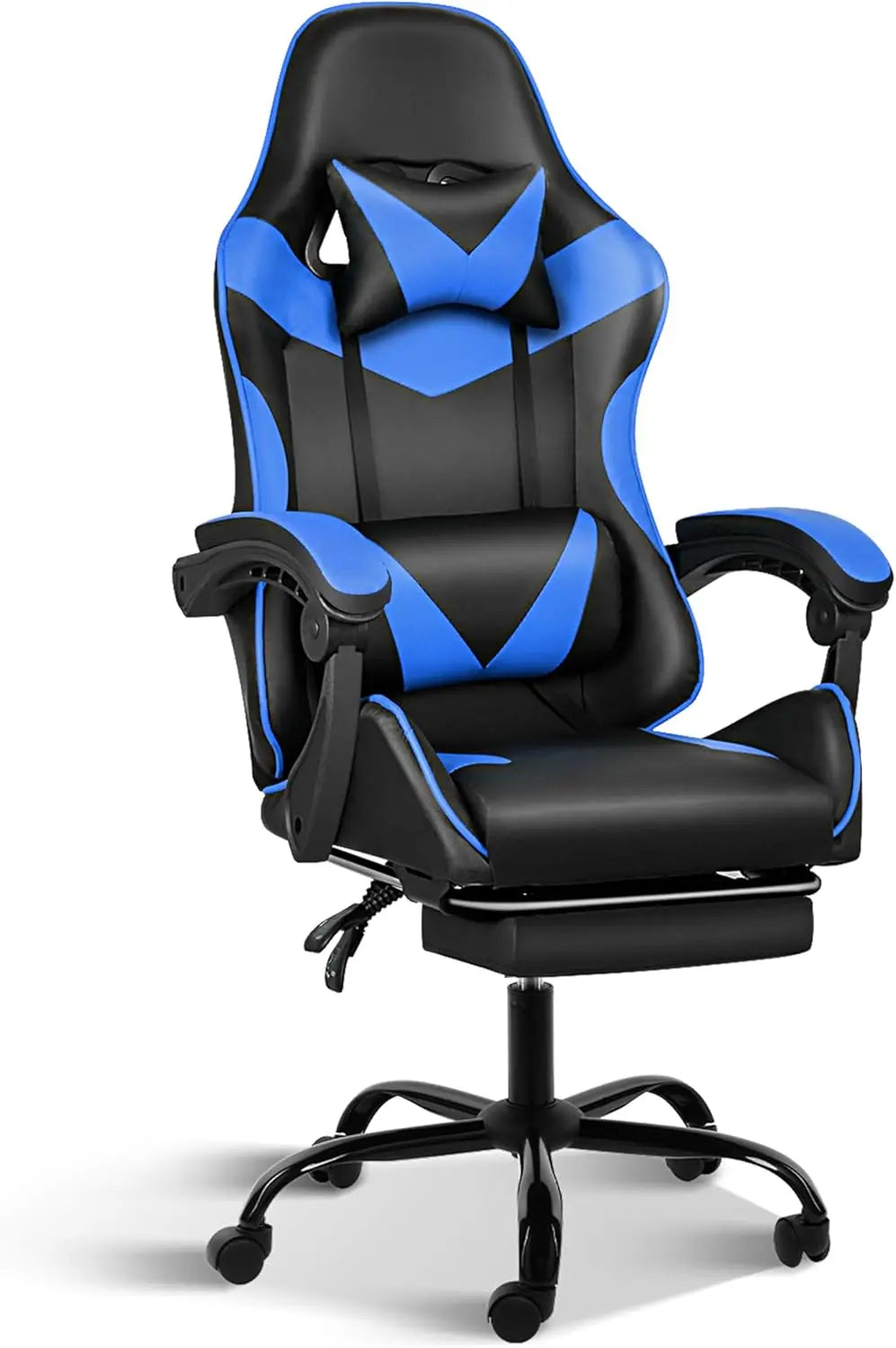 Ergonomic Racing Style Height Adjustable & 90°-135° Tilt Function Gaming Chair with Footrest