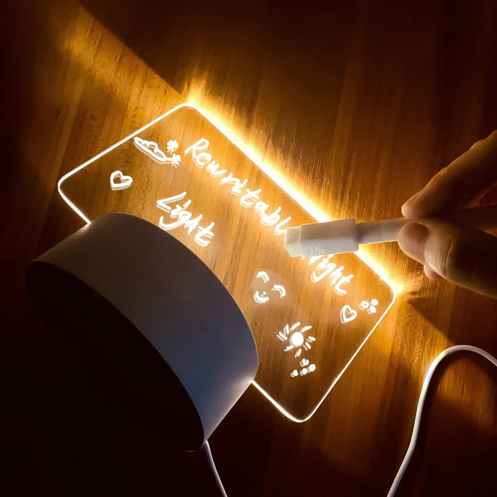 Creative LED Message Board Night Light