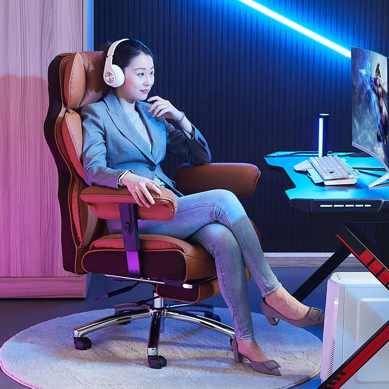 comfy gaming chair recliner recliner
headrest Long Sitting Solid chair adult Rotatable Luxury
cadeira gamer Home furniture