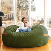 XXL Foam Filled Bean Bag Chair Removable Cover Cozy Plush Comfortable Furniture Home Indoor Relaxation Leisure Activities