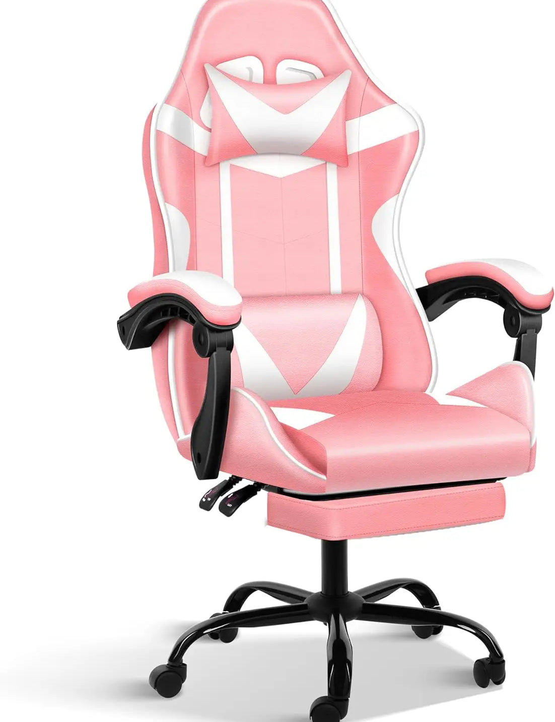 Ergonomic Racing Style Height Adjustable & 90°-135° Tilt Function Gaming Chair with Footrest