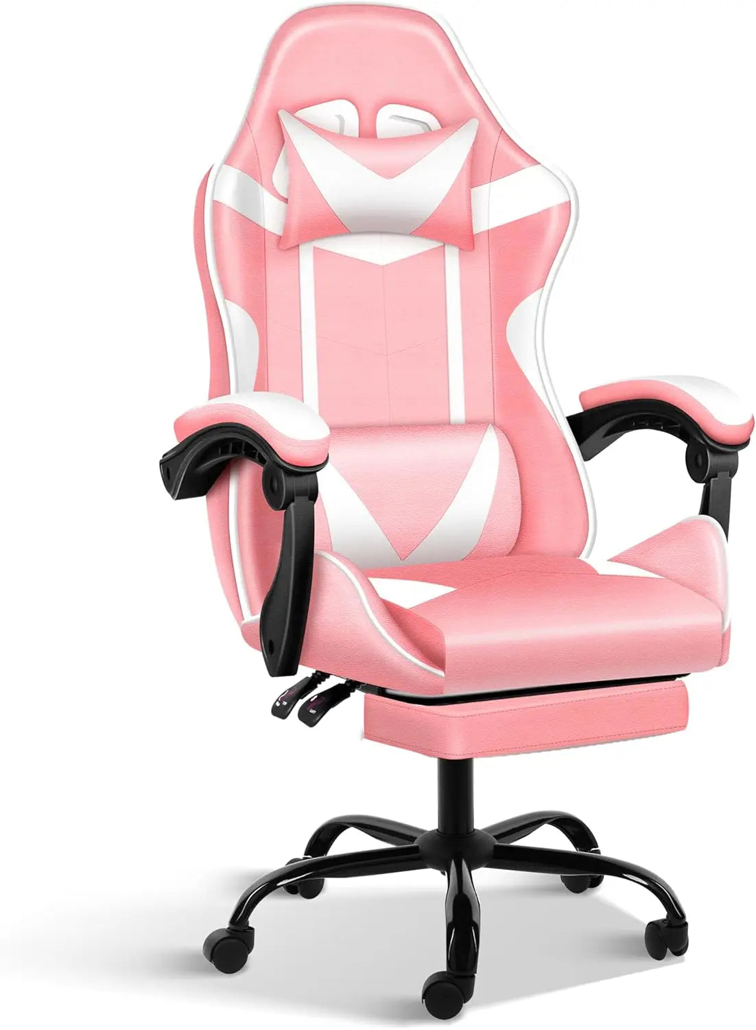 Ergonomic Racing Style Height Adjustable & 90°-135° Tilt Function Gaming Chair with Footrest
