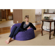 Memory Foam Bean Bag Chair Lounger with Microsuede Cover Kids and Teens Comfortable Gaming Furniture Bedroom Basement Dorm Room
