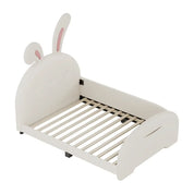 Twin Size Rabbit-Shape Princess Bed Frames with Headboard and Footboard