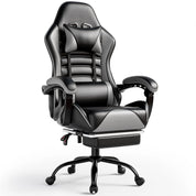 Ergonomic Racing Style Gaming Chair with Footrest