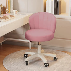 Small Round Rolling Armless Comfy Office Chair