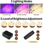 2PCS 6 Tier Tall Plant Stand Indoor with Grow Lights, Half Heart Shaped Plant Stands for Indoor Plants Multiple with Wheels, Lar