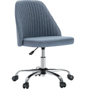 Armless Small Swivel Desk Office Chair with Backrest