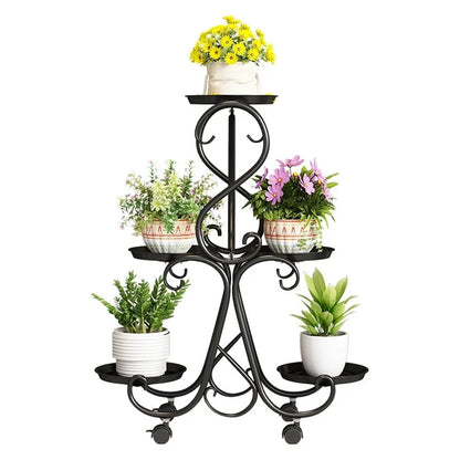 Modern Multi-Layer Metal Shelves Plant Rack