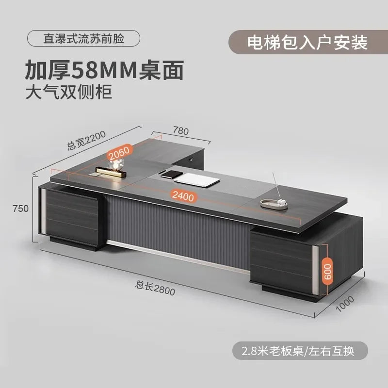 Unique Unusual Office Desk Executive Study Conference Minimalist Office Desk Mobile Modern Gaming Wooden Bureau Home Furniture