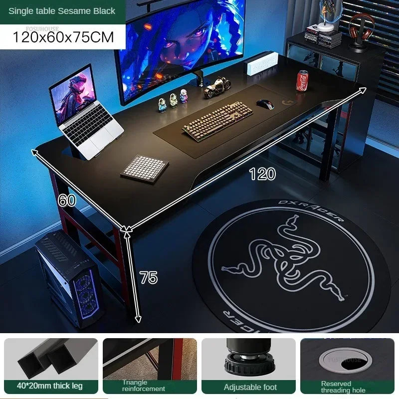 Nordic Desktop Computer E-sports Gaming Desk