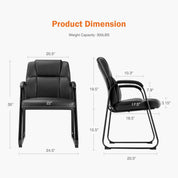 JHK Ergonomic Padded PU Leather Backrest Chair