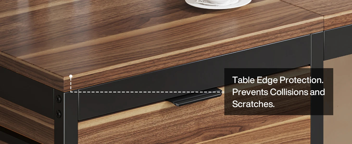 Computer Desk with 3 Drawers, 59-Inch PC Desk with Reversible Drawers, Industrial Study Writing Table Workstation with