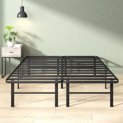 14in Queen Metal Bed Frame, Quick Assembly SmartBase® Mattress Foundation, Heavy Duty Sturdy Steel with No Box Spring Needed