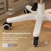 Small Round Rolling Armless Comfy Office Chair