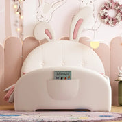 Twin Size Rabbit-Shape Princess Bed Frames with Headboard and Footboard