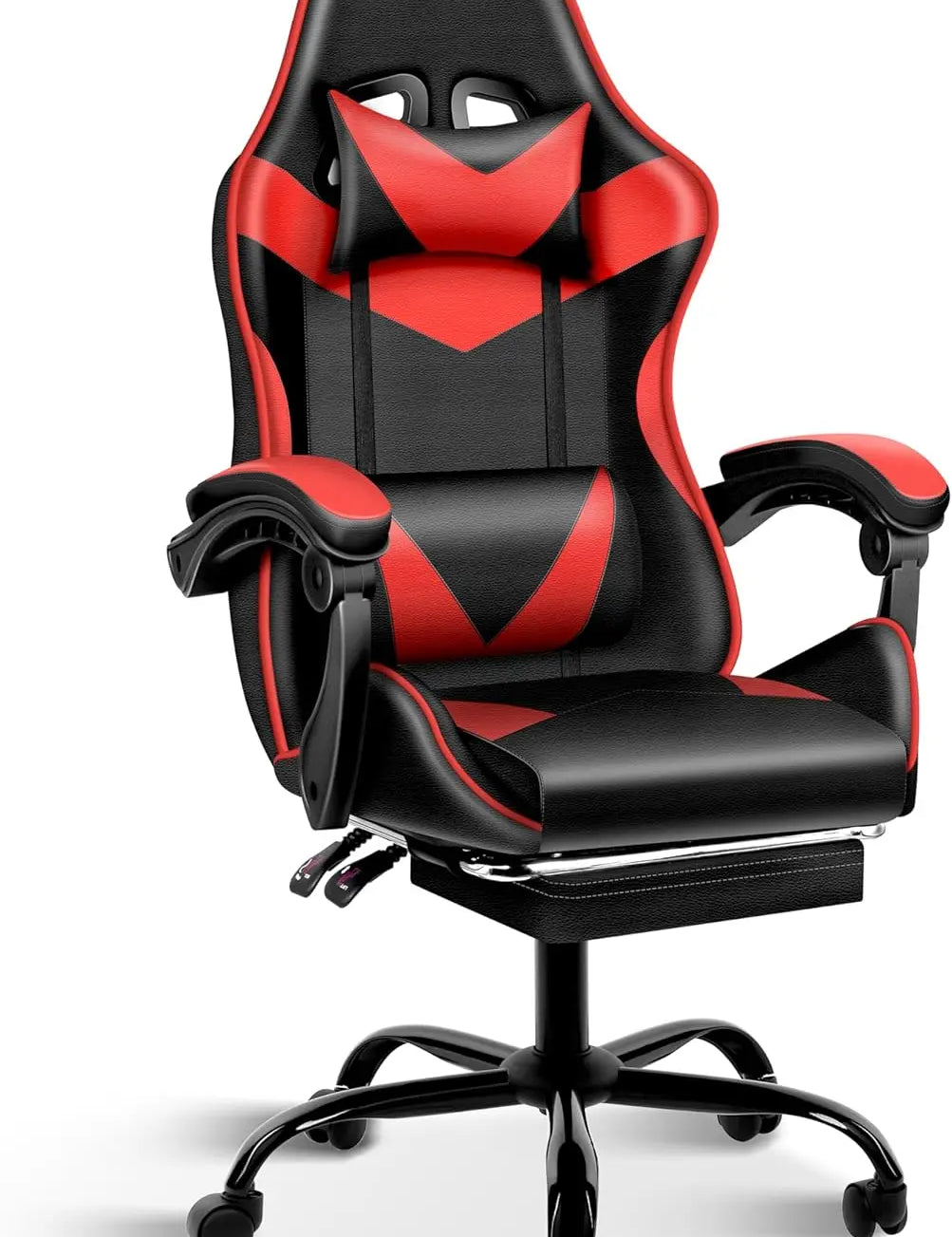 Ergonomic Racing Style Height Adjustable & 90°-135° Tilt Function Gaming Chair with Footrest