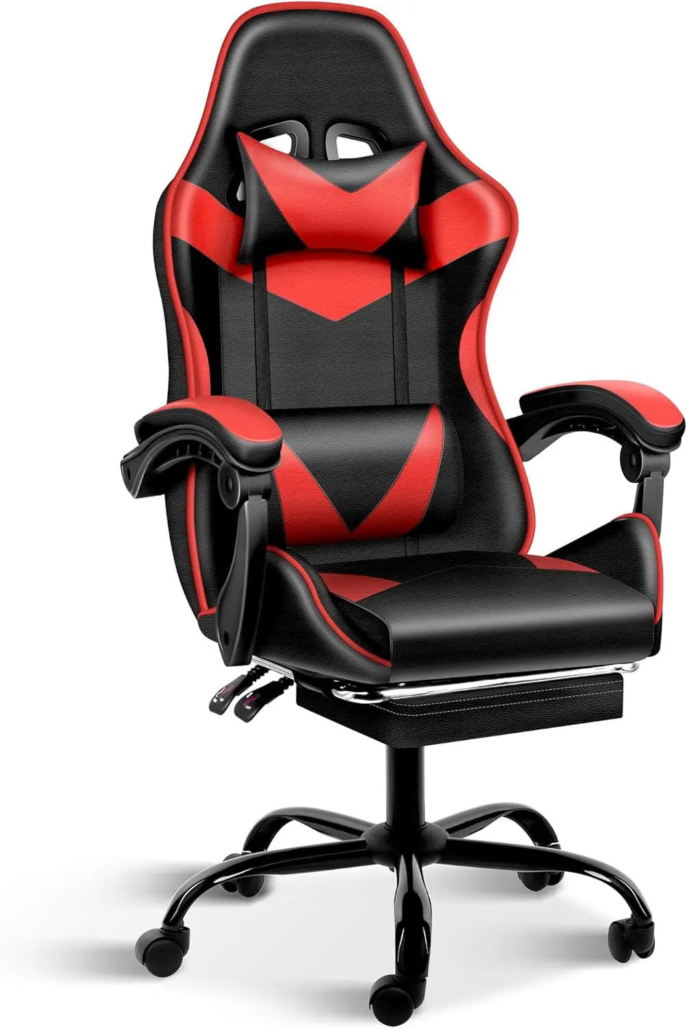 Ergonomic Racing Style Height Adjustable & 90°-135° Tilt Function Gaming Chair with Footrest