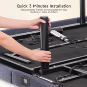 Queen Adjustable Bed Frame with Wireless Remote, Electric Bed Base w/3 Massage Modes, Zero Gravity Bed, Head and Foot Incline, 3