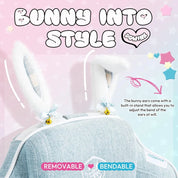 Ergonomic Gaming Chair with Removable Cute Bunny Ears