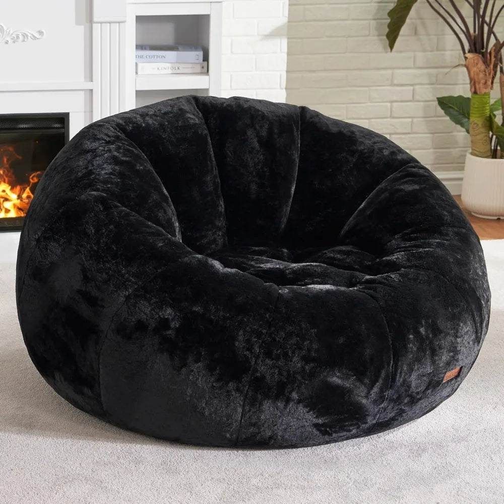 Bean Bag Chair, Comfy Giant Stuffed Bean Bag Chais, w/Spacious Design for Reading, Playing or Relaxing, Bean Bag Couch for Adult