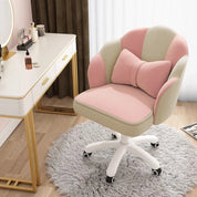 Cute Petal Desk Velvet Butterfly Chairs with Bow Cushion