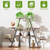 SmartSpace™ 5-Tier Corner Plant Stand with Grow Lights (2-Pack) – Indoor Vertical Plant Shelf