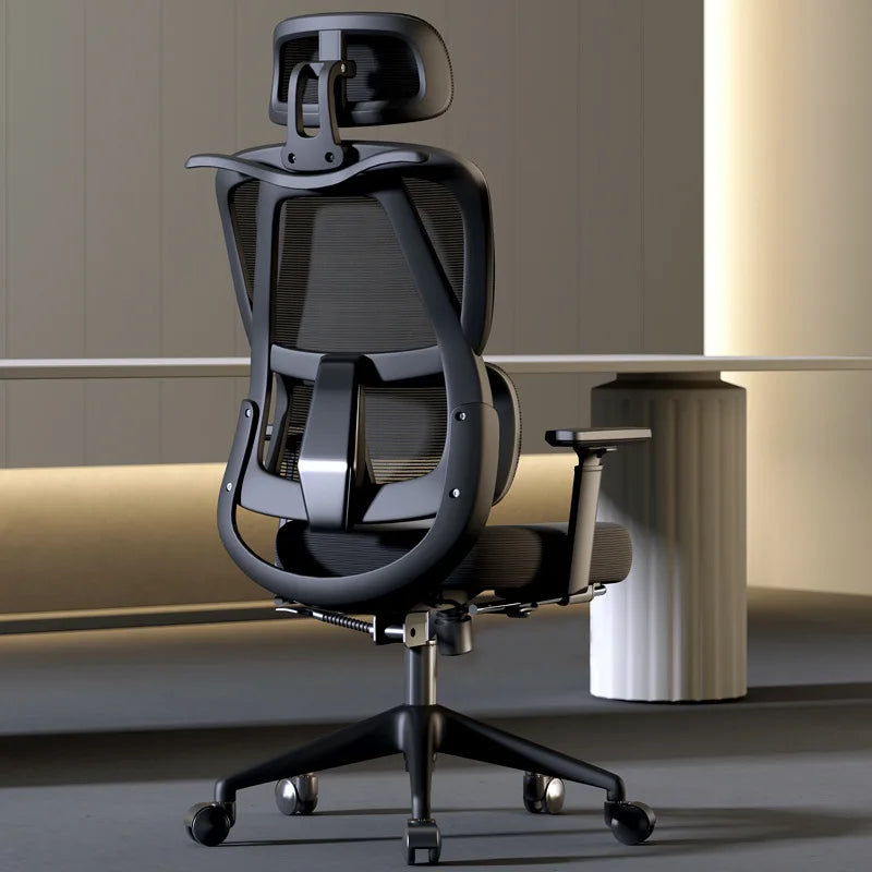 Ergonomic comfortable sedentary office chair with lumbar support