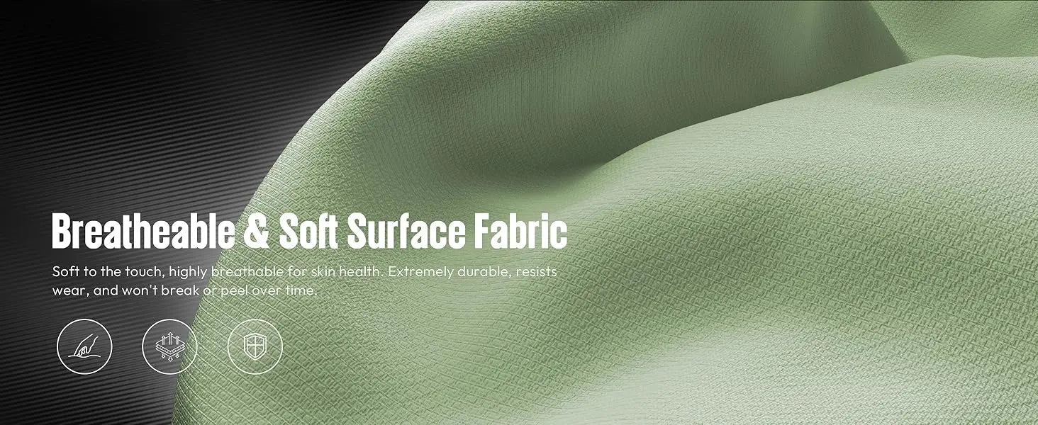 Dowinx Gaming Chair Fabric with Pocket Spring Cushion, High Back Ergonomic Computer Chair with Footrest for Adults