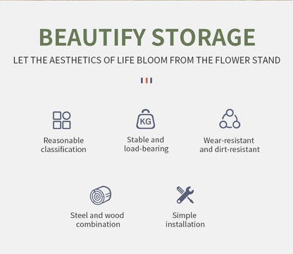 Home Garden Flower Pot Organizer