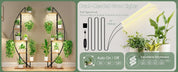 Half Moon Indoor Plant Stand with Grow Lights