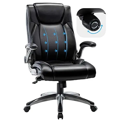 Executive Office Ergonomic Chair with Thick Bonded Leather