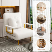 FurnishSpot™ 3-In-1 Folding Sofa Bed with Adjustable Backrest & Pillow