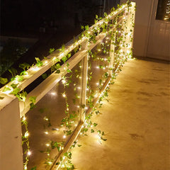 Flower Green Leaf String Lights - Enchanting Fairy Lights