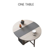Fashion folding dining table furniture yemek masasi multifunctional round  dining table with 4 chairs