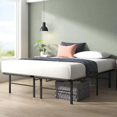 14in Queen Metal Bed Frame, Quick Assembly SmartBase® Mattress Foundation, Heavy Duty Sturdy Steel with No Box Spring Needed