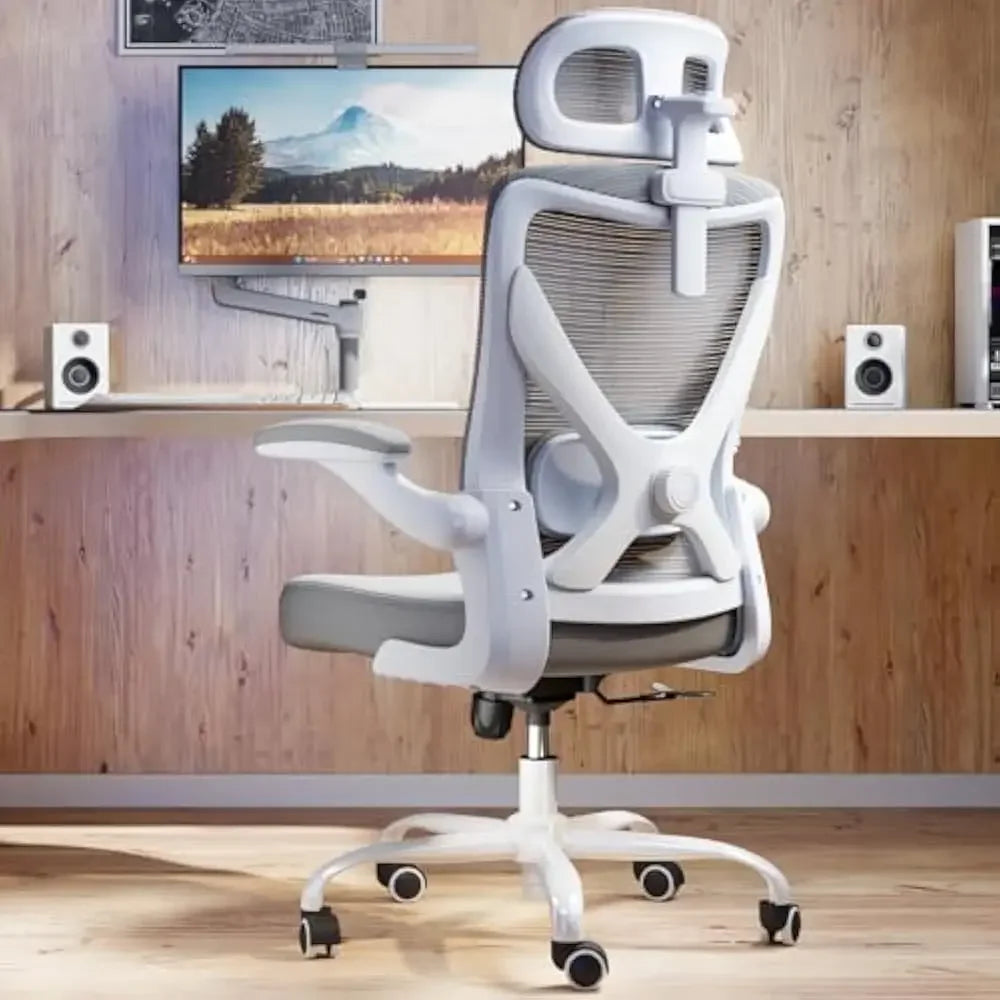 Ergonomic Mesh Office Chair w/ Lumbar Support, and Headrests