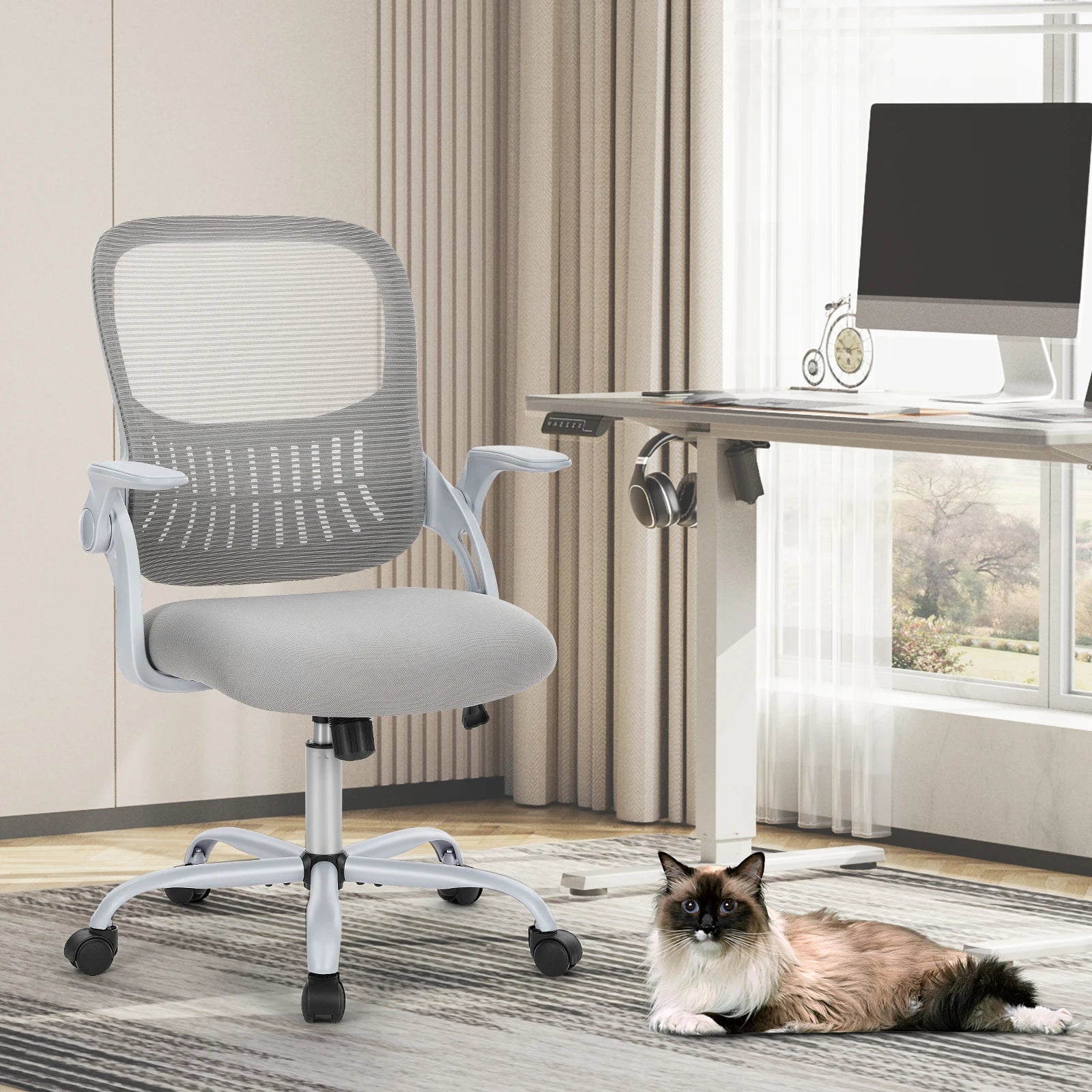 Ergonomic Mesh Backrest Office Desk Chair with Adjustable Height