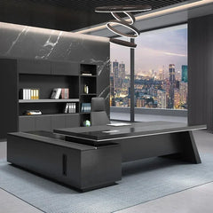 L Shaped Executive Office Desk Luxurious and Durable