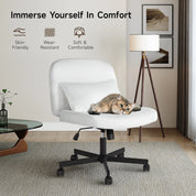 Cross Leg Office Chair w/ Double Layer Sponge Cushion