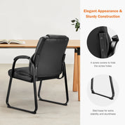 JHK Ergonomic Padded PU Leather Backrest Chair